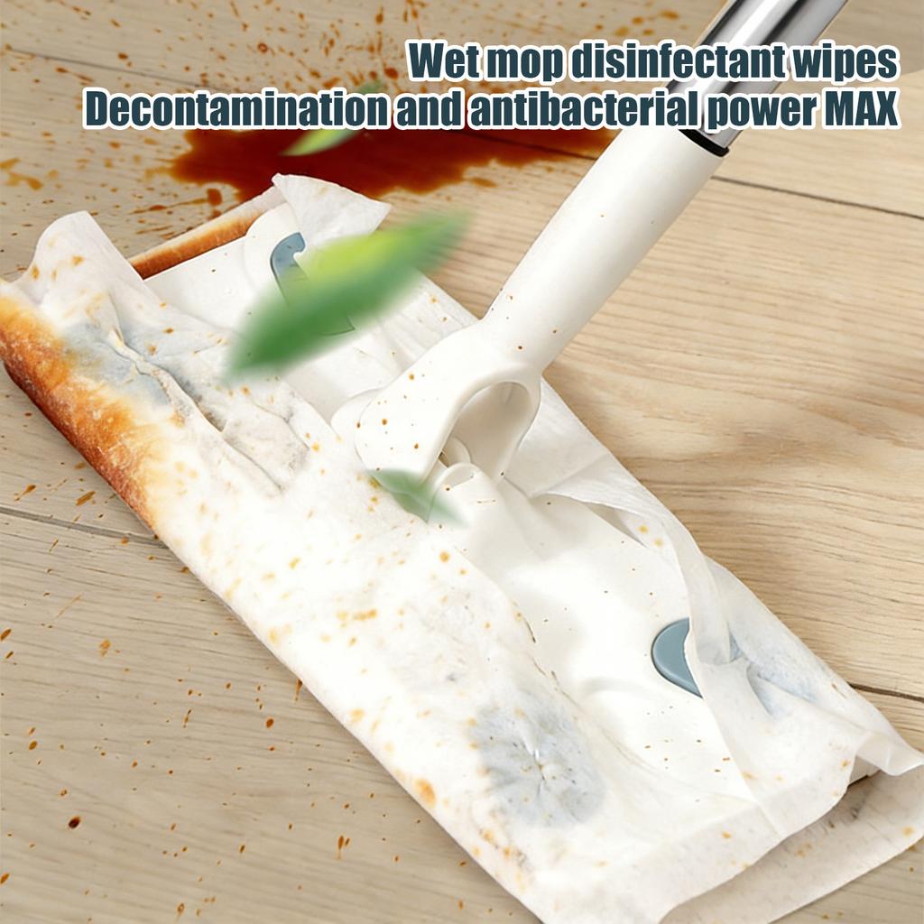 Электростатическая швабра для сбора пыли, Одноразовая многофункциональная швабра для пола (влажная и сухая уборка), Включает влажные салфетки (100мл) Подходит для гостиниц и офисов.