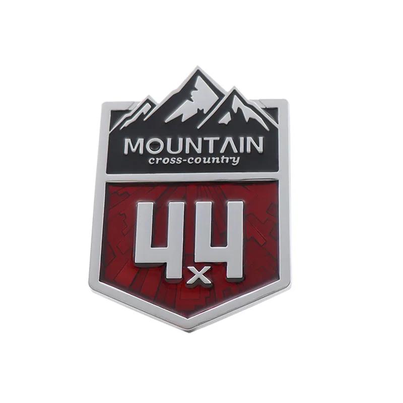 3D Metal 4X4 Mountain Cross Country Badge Auto 4WD Emblem Car Stickers For Car Styling Decals