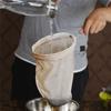 Фильтр-пакеты для чая с молоком и ручкой, ситечко из хлопчатобумажной ткани для кофе, заварочные чайники для чая с пузырьками, сетчатый фильтр-дуршлаг