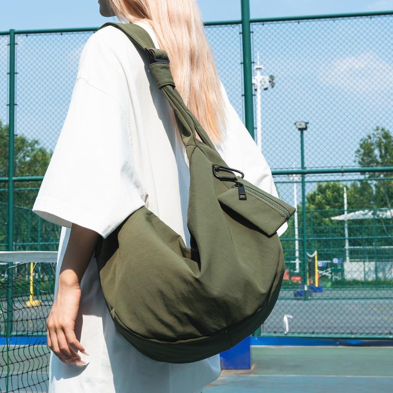 Повседневная большая сумка-пельмень из модной нейлоновой ткани, новая сумка через плечо, сумка-мессенджер, студенческая сумка для женщин