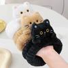 Новые Мультяшные Кошки Коралловый Флис Повязки на Голову Эластичные Без Следов Макияж Умывание Лица Повязки для Волос Аксессуары для Волос Нескользящие