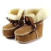 Winter Wool Baby Shoes Natural Sheep Fur Infant Shoes Soft Sole Genuine Leather Warm Shoes For Newborns