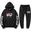 J UICEWrld Костюм с капюшоном Толстовка + спортивные штаны Juice Wrld Juice Wrld Juicewrld Trap Rap Rapy Tomography Juice World