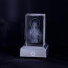 Кристальная 3D фигурка Иисуса КОМИ, статуэтка со светодиодной подставкой, лазерная гравировка «Священное Сердце Иисуса», религиозные подарки для женщин