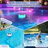 Solar Pool Ionizer Automatic Floating Pool Cleaner with LED Lights Solar Charging Chlorine-Free Pool Water Purifier Ionizer for Above Ground