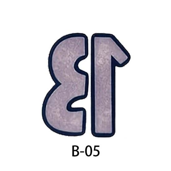 24Pcs Lucky Number 13 Temporary Tattoo Stickers Glittering Nightglow Hand Tattoos Idol Concert Rave Accessories for Fans Gift