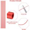 TIESOME Spray Can Straws, 100 PCS Red Extension Straws for Cans Plastic Replacement Spray Can Tip 4.7 Inches Replacement Spray Can Extension Straw
