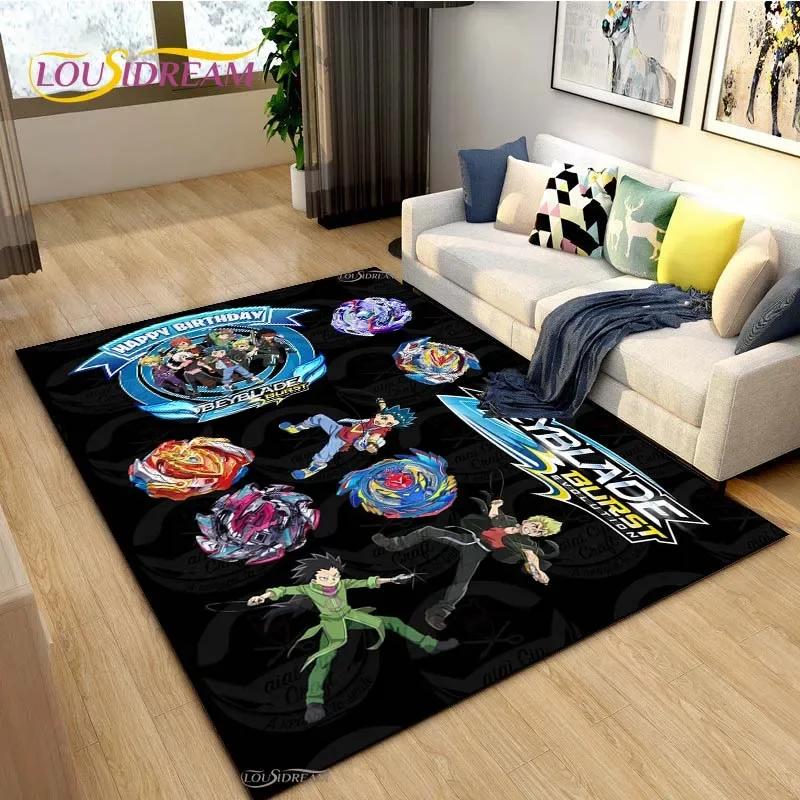 Beyblade Cartoon Anime Carpet for Living Room Bedroom Coffee Table Yoga Area Rug Kitchen Unslip Floor Mat Alfombra Birthday gift