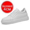 Новые летние мужские кроссовки Обувь на платформе Увеличение роста Высота увеличивающая стелька 7-8 см Обувь на высоком каблуке Кожаная спортивная обувь Мужская обувь