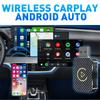 Мини 2 в 1 Беспроводной адаптер CarPlay и адаптер Android Auto Type-C/USB Plug Play Автоматическое подключение CarPlay Совместим с 99%