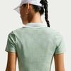 Nike Женские рубашки-поло Зеленый Воротник умеренный Другое