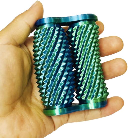 Напечатанная на 3D-принтере колючая роликовая игрушка-непоседа для снятия тревоги и стресса для детей, подростков и взрослых, ручной бугристый массажный ролик