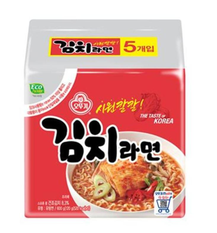 Ottogi Kimchi Ramen 120g – Spicy Korean Instant Noodles
