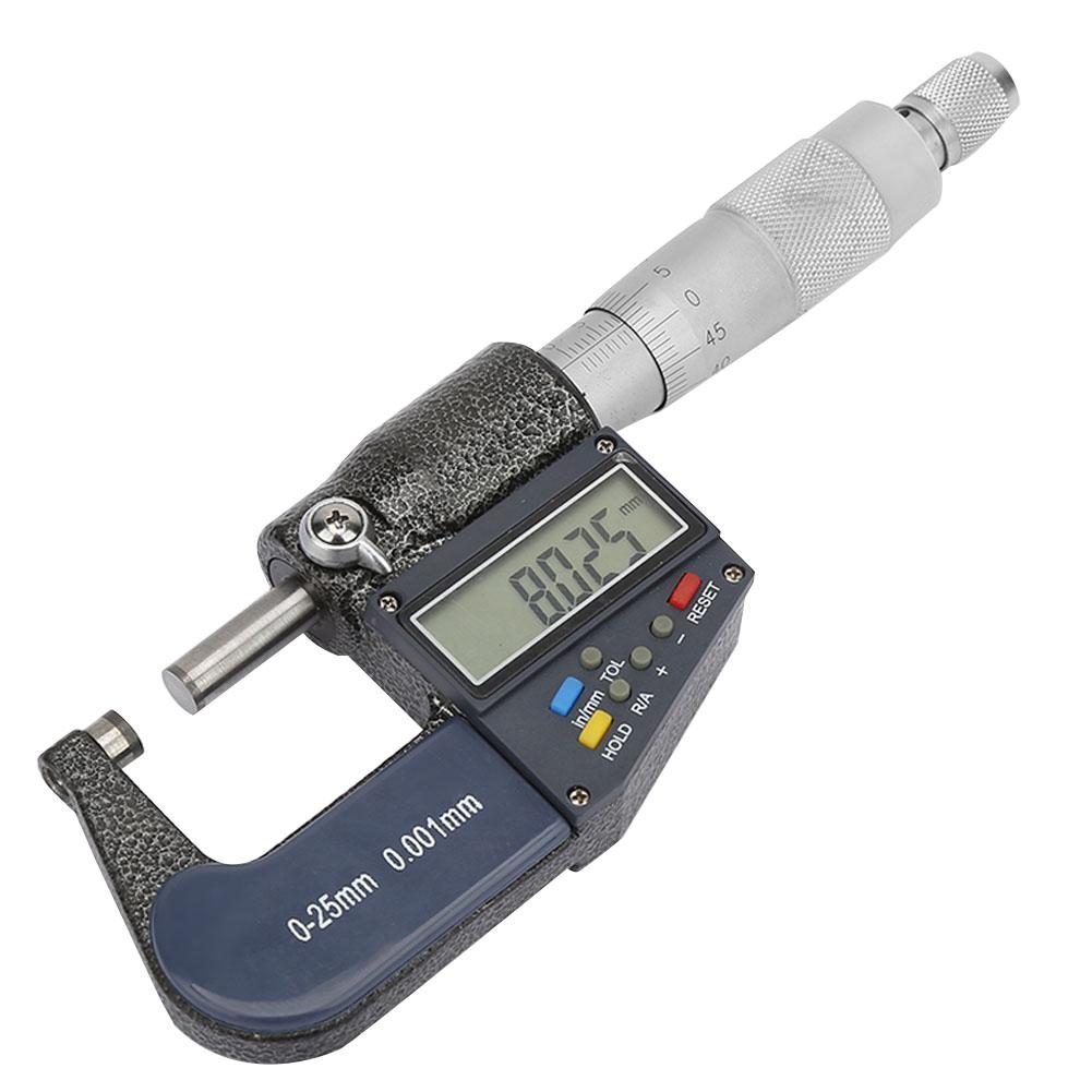 Measure Tool 0 25mm Electronic Digital Micrometer 0.001mm Thickness Gauge and Wrench Set