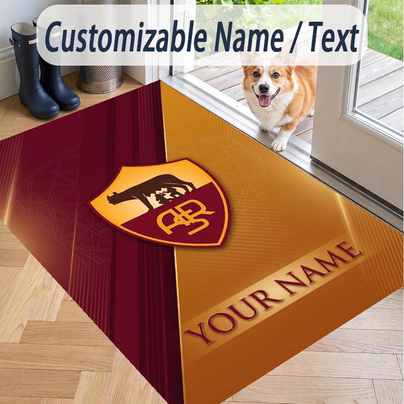 Custom Text Printed Rug AS Roma Non Slip Floor Carpet For Home Room Decor