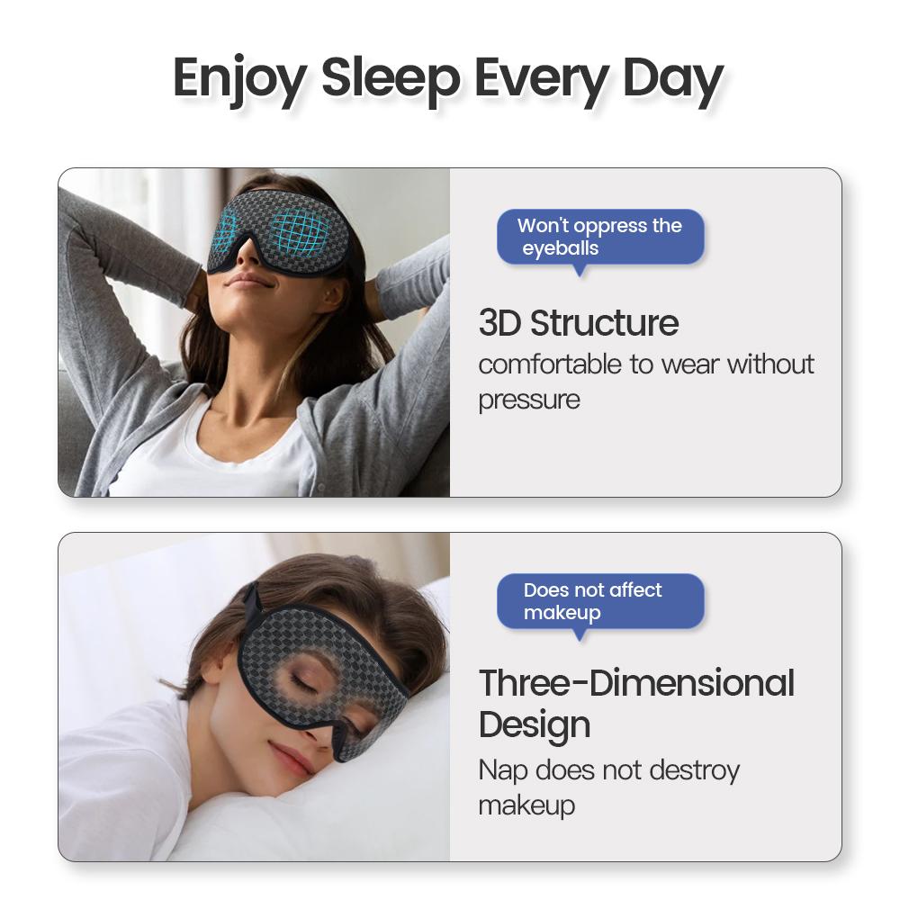 3D Sleeping Eye Mask Soft Smooth Sleep Eye Patch Travel Eye Shade Cover Rest Relax Sleeping Blindfold Eye Cover LXY