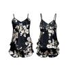 Pajamas For Women Set Satin 2 Piece Silk Camisole Top And Shorts Casual Fashion Ruffle Soft Sleepwear