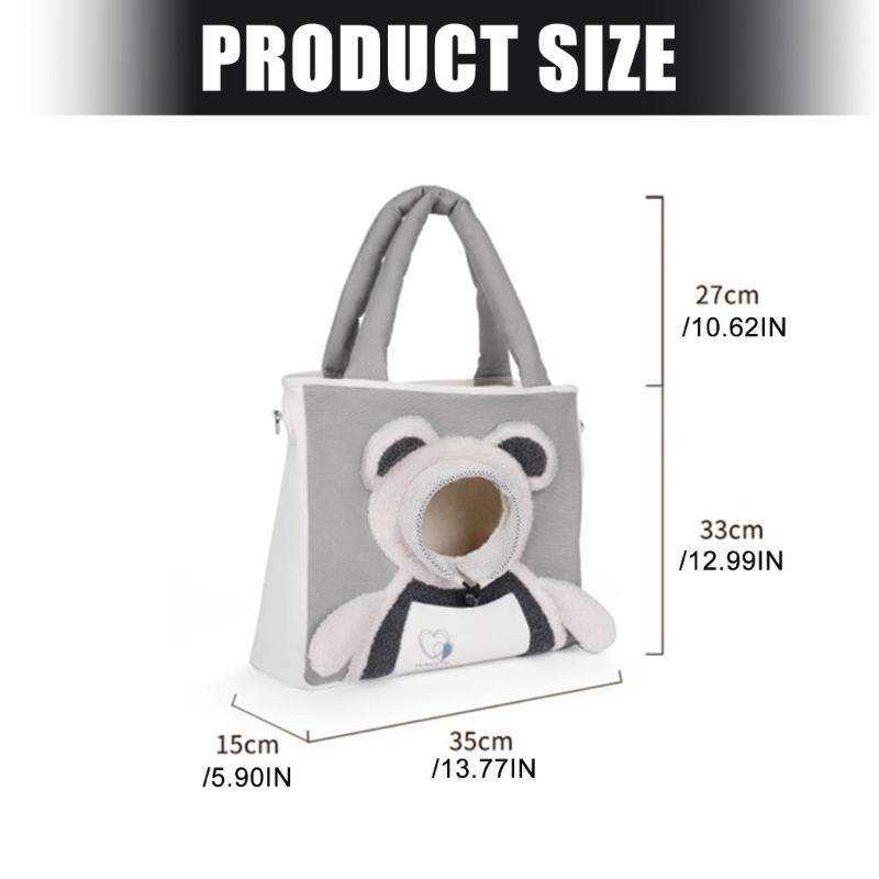 Удобная холщовая сумка-переноска для животных с открытым верхом для маленьких собак и кошек, сумка через плечо для легкой переноски, для ежедневных прогулок