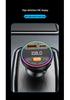 Быстрозаряжаемое Bluetooth автомобильное зарядное устройство и FM-передатчик с MP3-плеером и функцией громкой связи