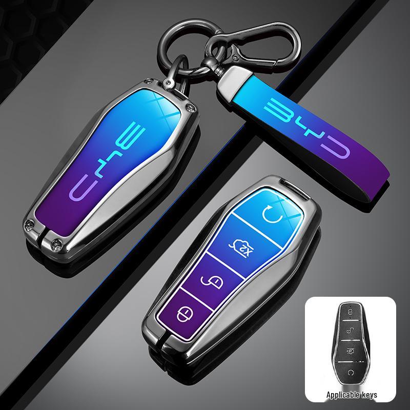 BYD Dolphin 22-24 Key Case: Compatible with Han, Song Plus, Tang DMI, Qin Pro, Yuan E2