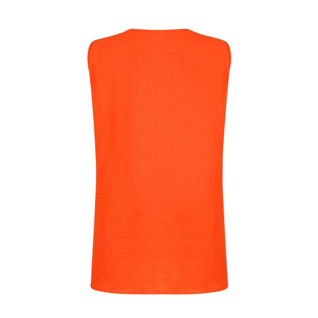 Summer Women's Vest V-Neck Buttoned Sleeveless Vest