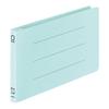 KOKUYO Flat File, Paper Cover, Resin Binding, 2 Holes, B4 1/3 Width, Holds 150 Sheets, Blue Fu-V49B