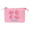 Sanrio My Melody 3-Pocket Pouch ( Face ) Japan NEW Sanrio Characters