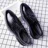 Весенние деловые туфли из кожи для мужского повседневного костюма, британские туфли для жениха из кожи с мягкой подошвой, увеличивающие рост, свадебные туфли для иностранных торговцев