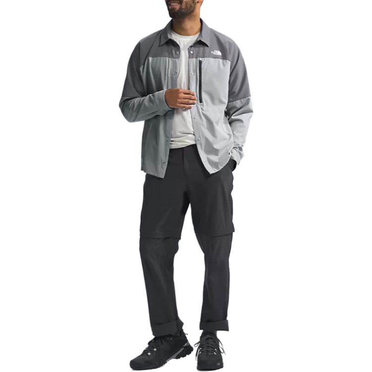 THE NORTH FACE First Trail UPF Shirt Men's High Rise Gray/Smoky Pearl NF0A86QP-RO5