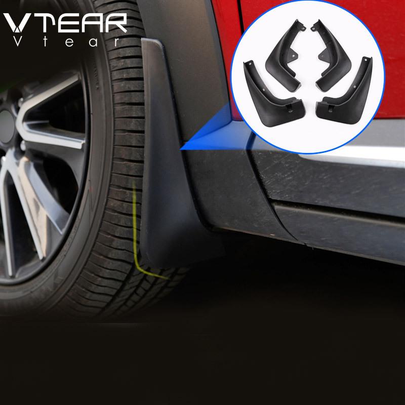 Vtear For Mazda CX-3 CX3 2018- Car Mud Flaps Splash Guards 4 Pcs Set Front Rear Fender Protector Screw Mount Exterior Parts