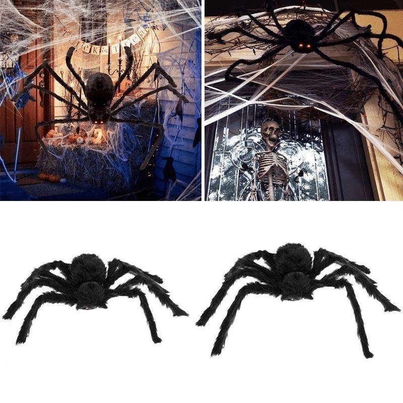 Супер большой плюшевый паук для вечеринки или украшений на Хэллоуин