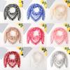 (Projector)Fashion Lace Tassel Sheer Burntout Flower Scarf Shawl