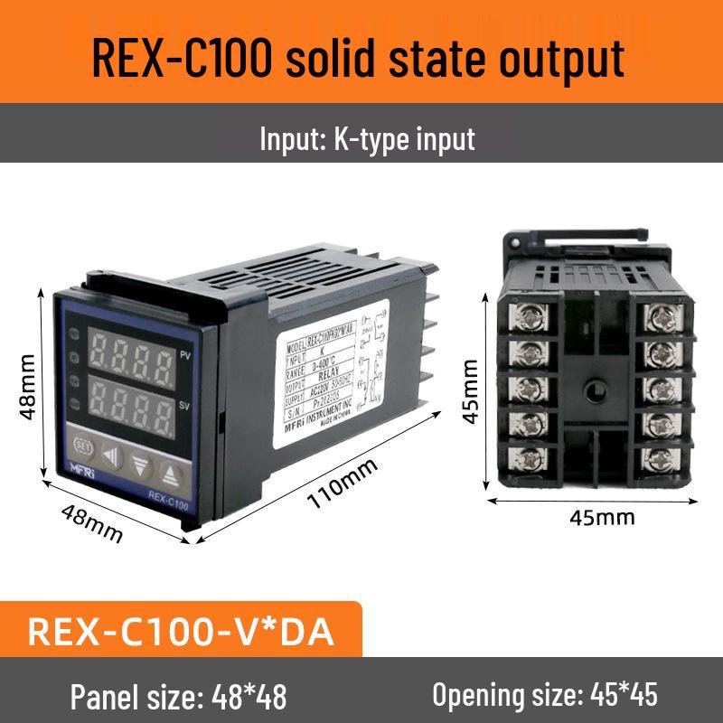 REX-C100 Интеллектуальный ПИД-регулятор температуры цифровой 220В