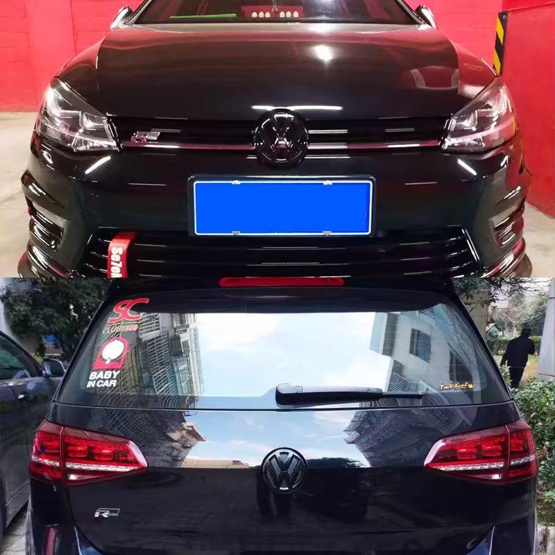 For VW Volkswagen Car Logo Front Grille Rear Trunk Decoration Sticker For VW GTI Golf MK6 Polo Passat B6 CC Tiguan T-ROC Jetta Arteon zs3