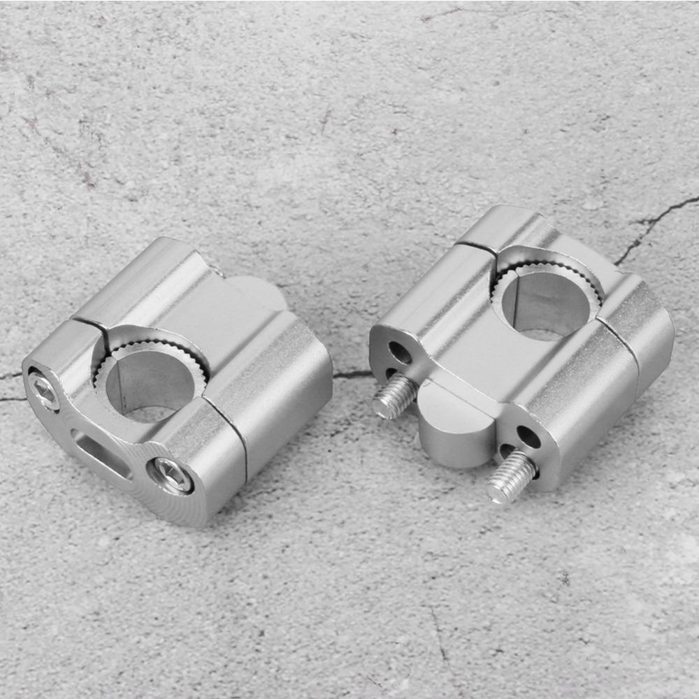 2pcs CNC Aluminum Alloy Motorcycle Handlebar Mount Clamps Fat Bar Mount Clamps For Dirt Bikes
