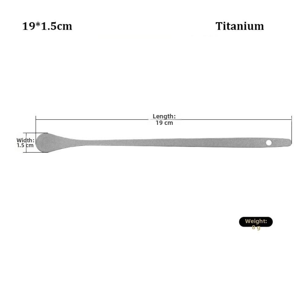 Titanium/ Stainless Steel Coffee Tea Stirring Spoon  Outdoor Kitchen Supplies