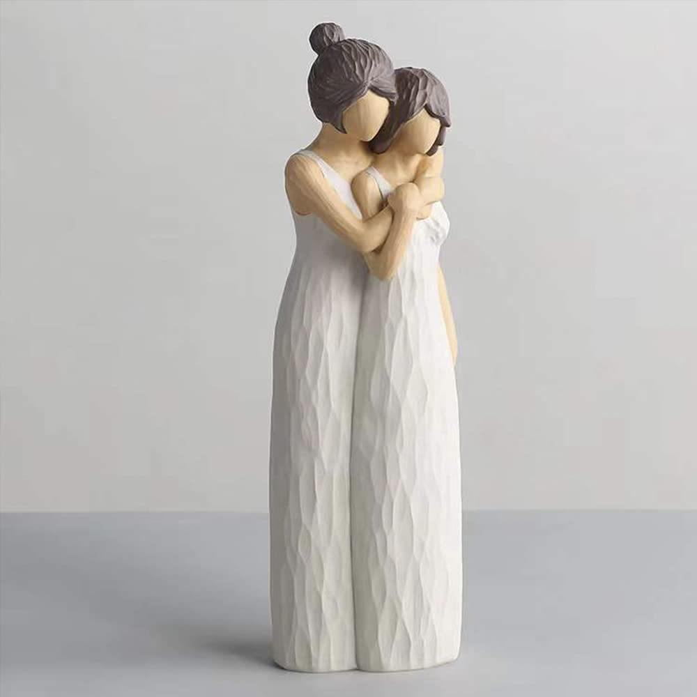 Mother's Day gifts, mother daughter, sisters affection, embrace, home furnishings, decoration, ins, resin crafts