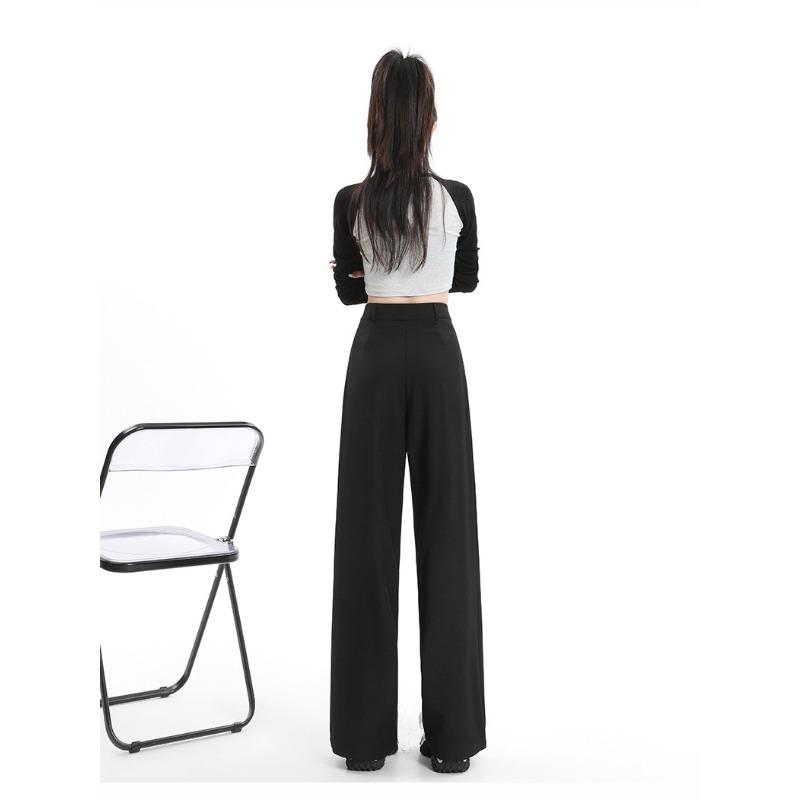 Осенние повседневные брюки-костюм для женщин Осень Свободные Приталенные Широкие брюки для женщин Осень Прямые брюки Повседневные брюки для женщин Осень