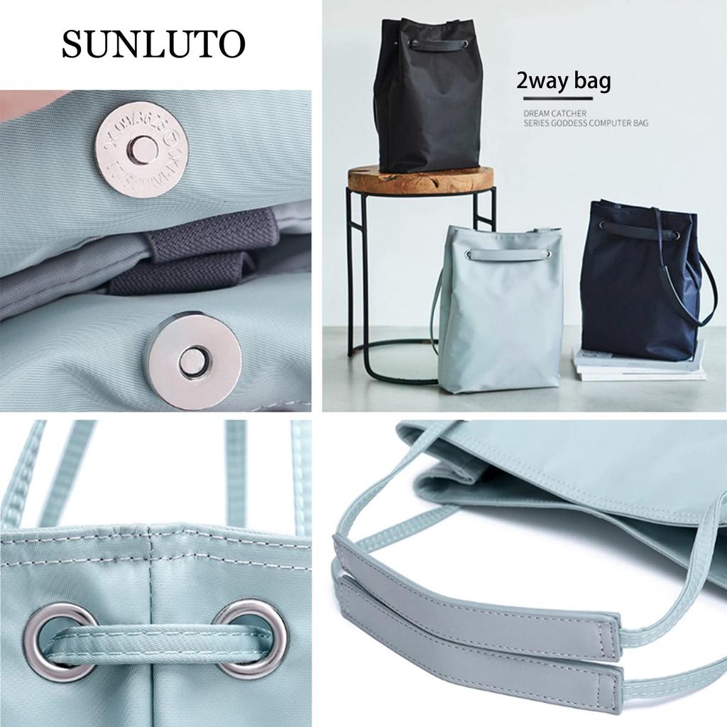 Tote Shoulder Large PC Shock Shoulder M Sky Blue [SUNLUTO] Bag, Women's, Bag, Waterproof, Handbag, Capacity, Bag, Absorption, 2-Way, Bag, Plain,