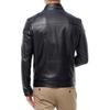 SKINOUTFIT Мужская куртка из натуральной овчины черного цвета, стильная байкерская куртка-бомбер, верхняя одежда MJ 180