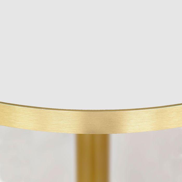Round High Table Ø 60 Cm Rome White Bistro