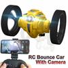 RC Car with Camera 2.0mp Jumping Sumo WIFI Bounce Car PEG SJ88 4CH 2.4GHz Toy with Flexible Wheels Remote Control