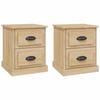 VidaXL Bedside Tables 2pcs Sonoma Oak 39x39x47.5cm Engineered Wood 816151