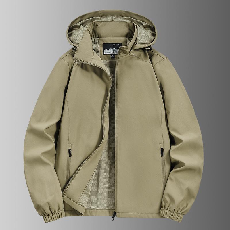 Мужские куртки весна-осень уличное ветрозащитное повседневное пальто с капюшоном куртка ранней весны тренд