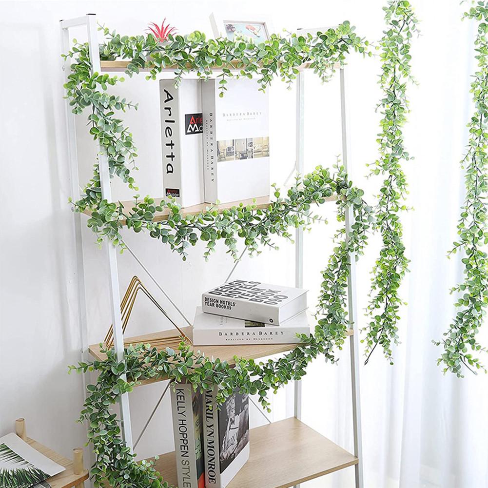 Garland Artificial Eucalyptus Vine Greenery Hanging Home