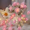 3m Rose String Lights Battery Operated Flower Garland Fairy Lights Valentine Wedding Party Decoration Christmas Lights