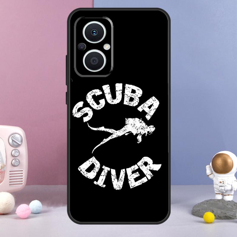 Scuba Diver Diving Funda For OPPO Reno 14 F 11F 12F 13F 10 11 12 13 Pro 7 8 Lite OPPO Find X8 X6 X5 X9 Pro Case