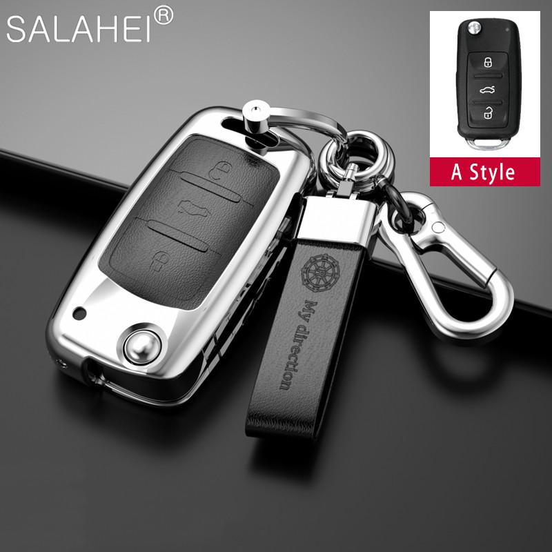 Чехол для автомобильного ключа для Volkswagen Bora Polo Tiguan Jetta Passat Golf 7 MK7 Tiguan MK2 для Skoda Octavia A7 SEAT Ateca Leon FR 2 Ibiza