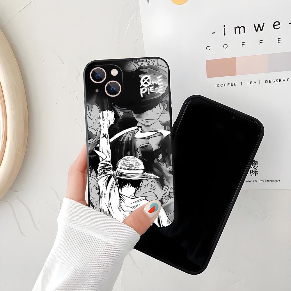 ONE PIECE Луффи Яблоко 17promax чехол для мобильного телефона iphone12 модный бренд мужской 15 противоударный 14 защитный чехол 13