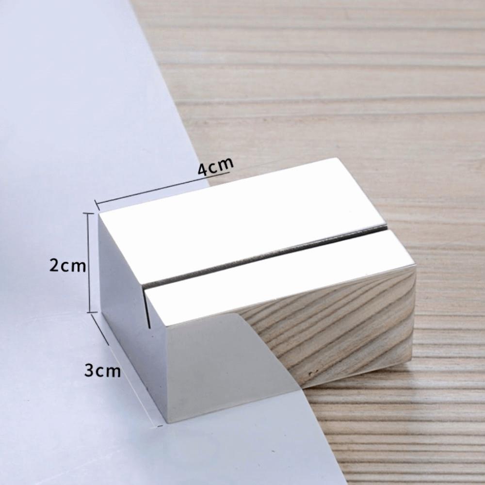 Geometric Shape Table Place Card Holder Solid Table Number Display Stand Menu Sign Holder Hotel